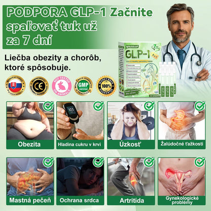 BuildLeaf® GLP-1 8-v-1 Fit & Vital Perorálny Roztok✅ (Len raz denne, viditeľné zmeny už za 7 dní) Pre obezitu, kardiovaskulárne ochorenia, cukrovku, spánkové apnoe, zdravie čriev, problémy s kĺbmi a ďalšie