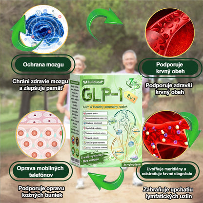 BuildLeaf® GLP-1 8-v-1 Fit & Vital Perorálny Roztok✅ (Len raz denne, viditeľné zmeny už za 7 dní) Pre obezitu, kardiovaskulárne ochorenia, cukrovku, spánkové apnoe, zdravie čriev, problémy s kĺbmi a ďalšie