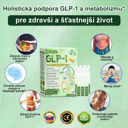 BuildLeaf® GLP-1 8-v-1 Fit & Vital Perorálny Roztok✅ (Len raz denne, viditeľné zmeny už za 7 dní) Pre obezitu, kardiovaskulárne ochorenia, cukrovku, spánkové apnoe, zdravie čriev, problémy s kĺbmi a ďalšie