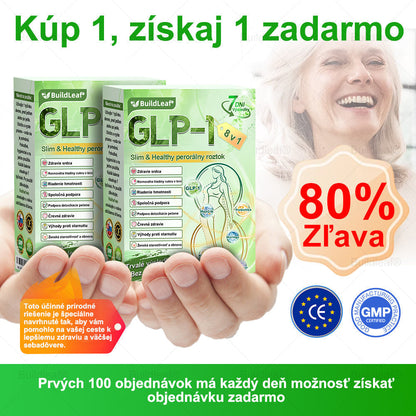 BuildLeaf® GLP-1 8-v-1 Fit & Vital Perorálny Roztok✅ (Len raz denne, viditeľné zmeny už za 7 dní) Pre obezitu, kardiovaskulárne ochorenia, cukrovku, spánkové apnoe, zdravie čriev, problémy s kĺbmi a ďalšie